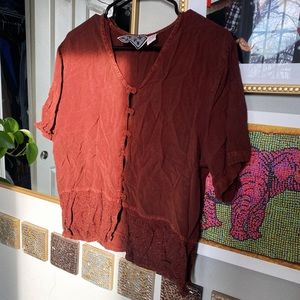 Thrifted MPH brand oversized blouse in size 1X